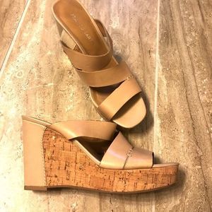 Franco Sarto Tan Wedges